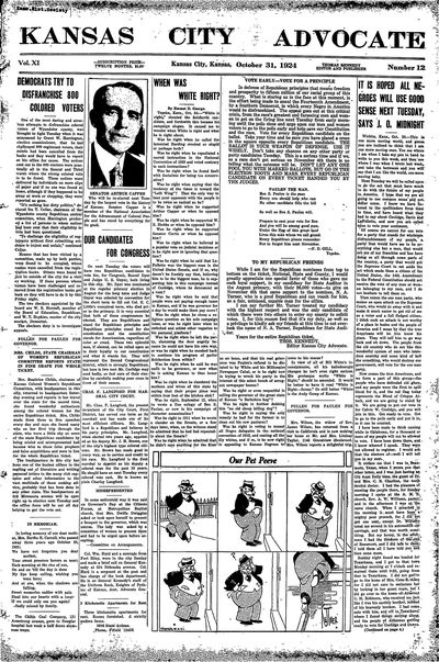 Kansas City Advocate, Oct 31, 1924