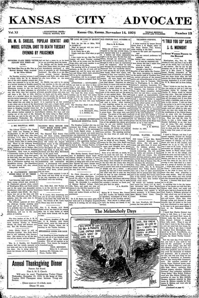 Kansas City Advocate, Nov 14, 1924