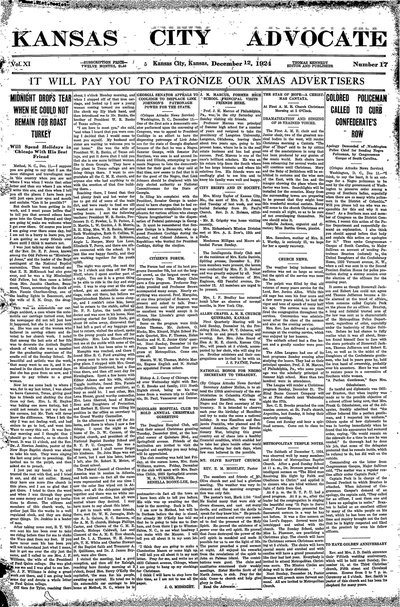 Kansas City Advocate, Dec 12, 1924