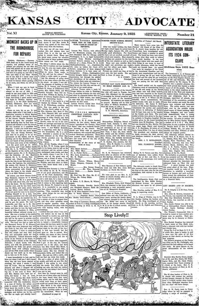 Kansas City Advocate, Jan 9, 1925