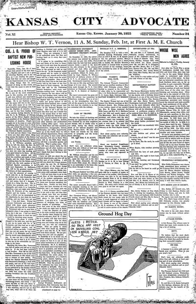 Kansas City Advocate, Jan 30, 1925