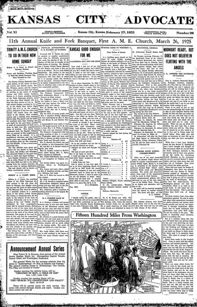 Kansas City Advocate, Feb 27, 1925