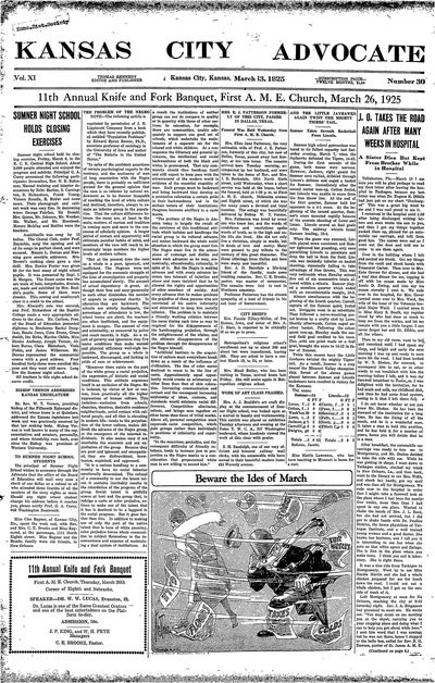 Kansas City Advocate, Mar 13, 1925