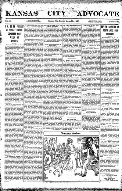 Kansas City Advocate, Jun 19, 1925