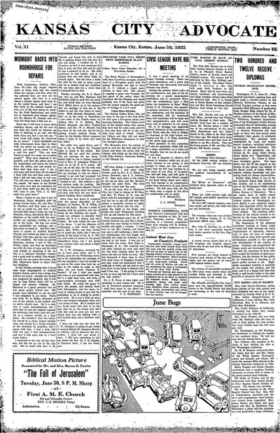 Kansas City Advocate, Jun 26, 1925