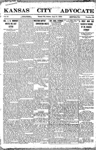 Kansas City Advocate, Jul 17, 1925