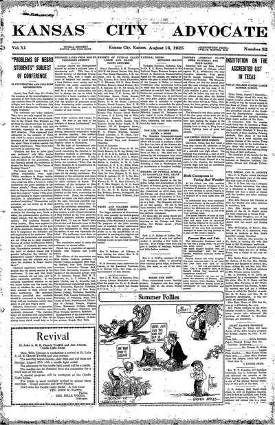 Kansas City Advocate, Aug 14, 1925