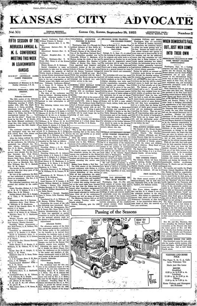 Kansas City Advocate, Sep 18, 1925