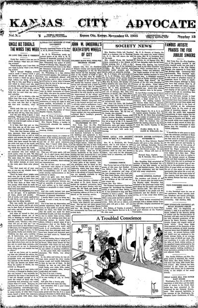 Kansas City Advocate, Nov 13, 1925