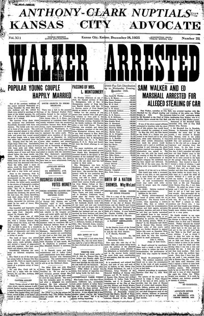Kansas City Advocate, Dec 18, 1925