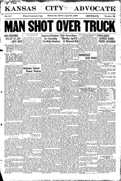 Kansas City Advocate, Apr 23, 1926