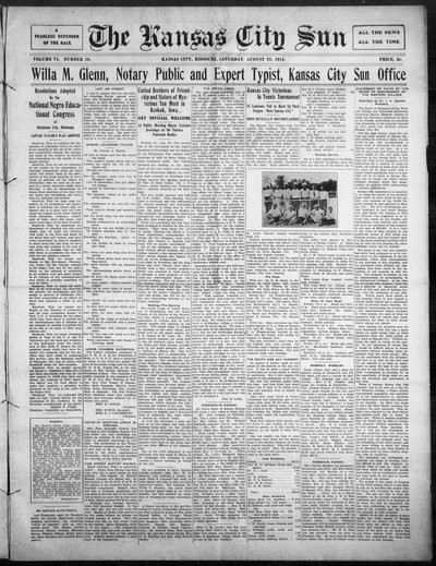 Kansas City Sun, Aug 22, 1914