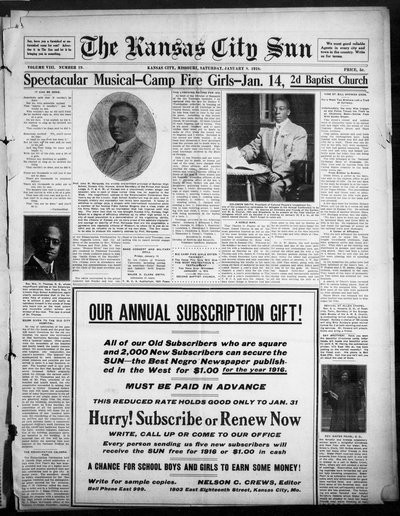Kansas City Sun, Jan 8, 1916