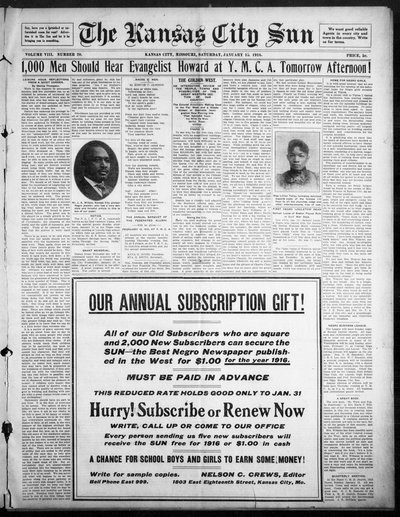 Kansas City Sun, Jan 15, 1916
