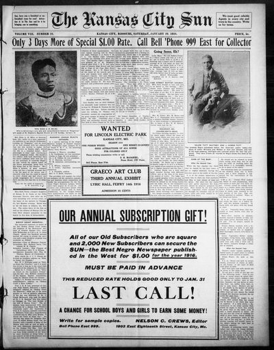 Kansas City Sun, Jan 29, 1916