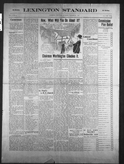 Lexington Standard, Oct 28, 1911