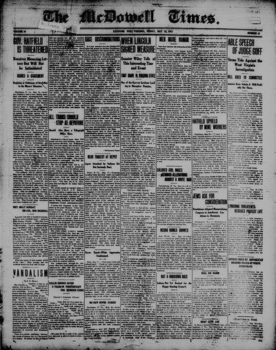 McDowell Times, May 23, 1913