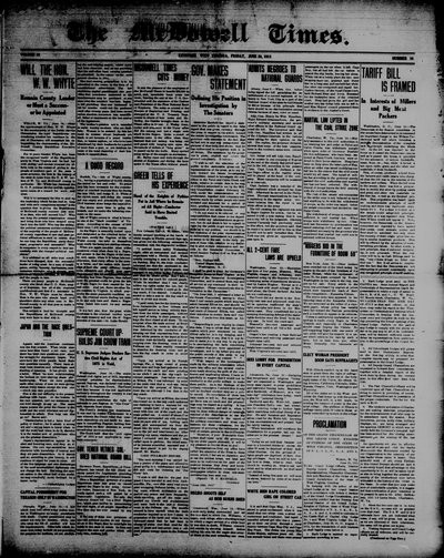McDowell Times, Jun 20, 1913
