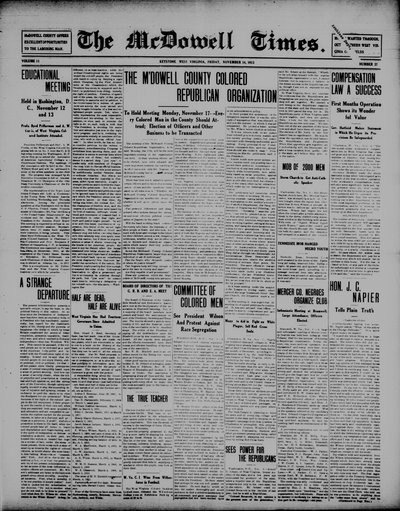 McDowell Times, Nov 14, 1913