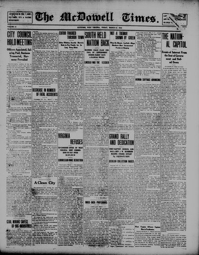 McDowell Times, Mar 13, 1914