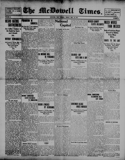 McDowell Times, May 15, 1914