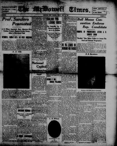 McDowell Times, Jul 31, 1914
