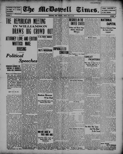 McDowell Times, Oct 16, 1914