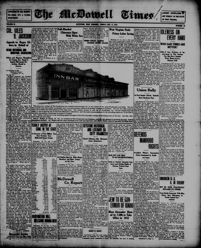 McDowell Times, Dec 11, 1914