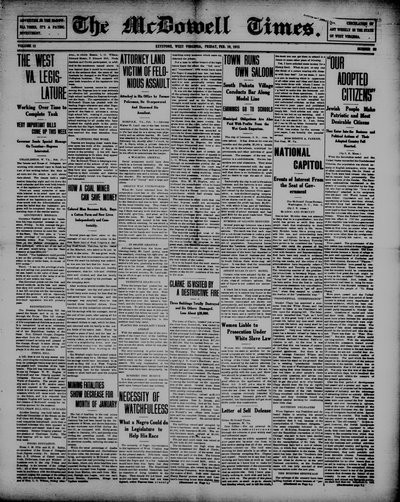 McDowell Times, Feb 19, 1915