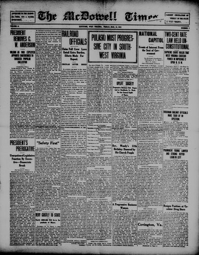 McDowell Times, Mar 12, 1915