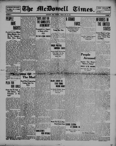 McDowell Times, Apr 30, 1915