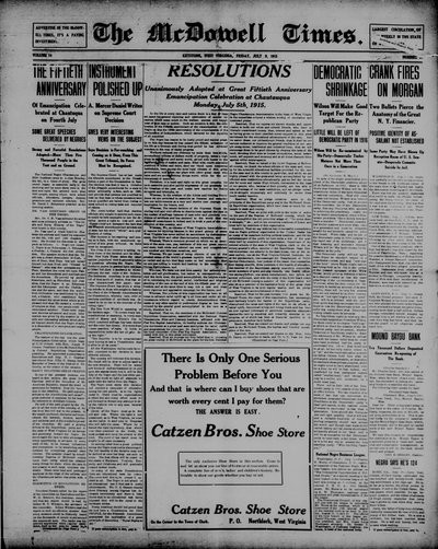 McDowell Times, Jul 9, 1915