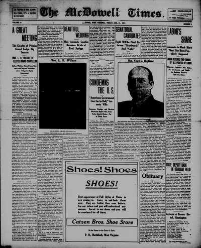 McDowell Times, Aug 13, 1915