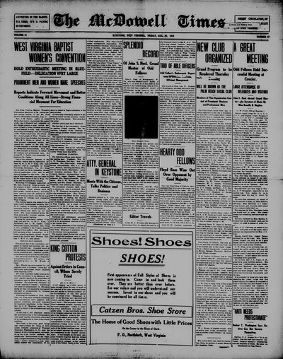 McDowell Times, Aug 20, 1915