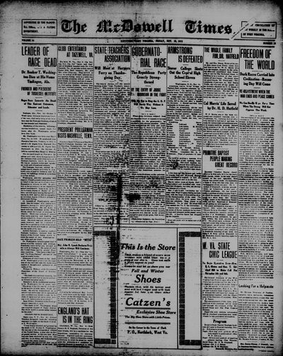 McDowell Times, Nov 19, 1915