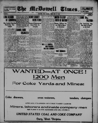 McDowell Times, Dec 17, 1915
