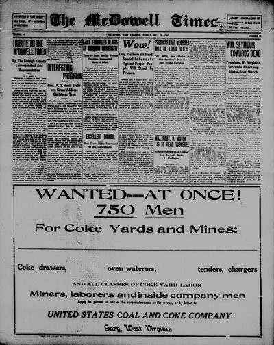 McDowell Times, Dec 31, 1915