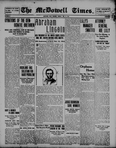 McDowell Times, Feb 11, 1916