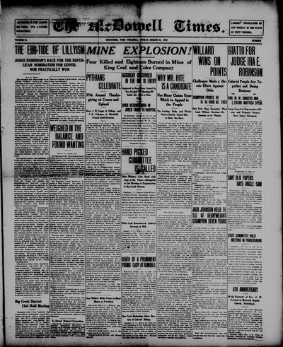 McDowell Times, Mar 31, 1916