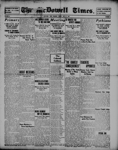 McDowell Times, Jul 14, 1916