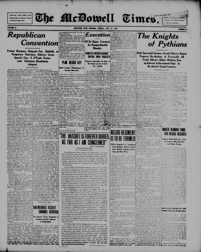 McDowell Times, Aug 11, 1916