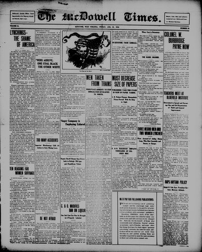 McDowell Times, Aug 25, 1916