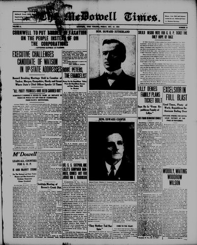 McDowell Times, Oct 27, 1916