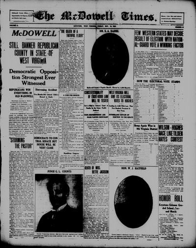 McDowell Times, Nov 10, 1916