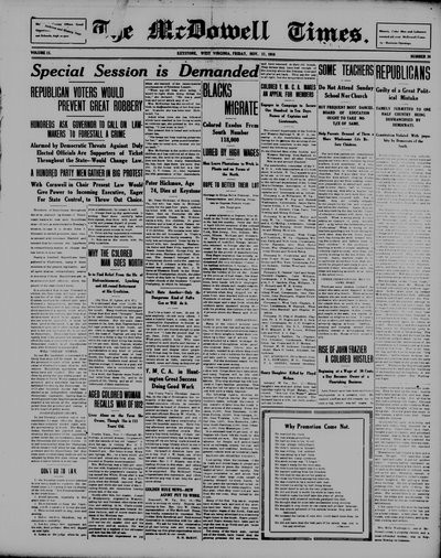 McDowell Times, Nov 17, 1916
