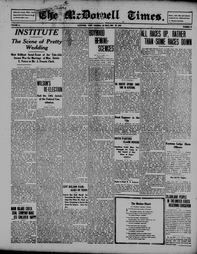McDowell Times, Dec 29, 1916