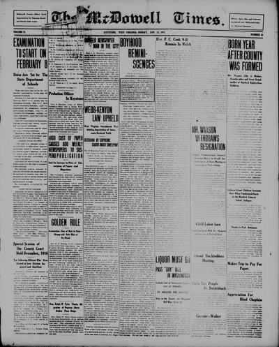 McDowell Times, Jan 12, 1917