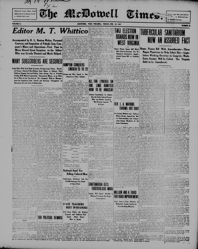 McDowell Times, Feb 23, 1917