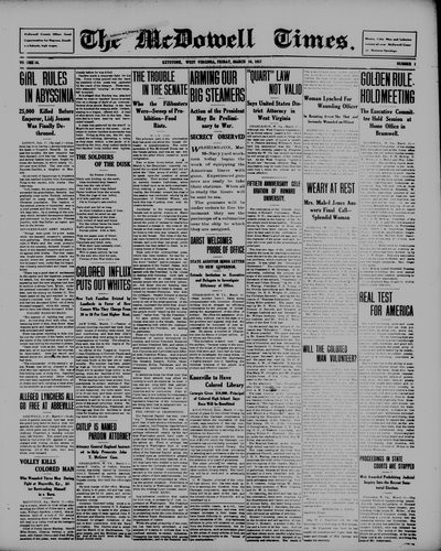 McDowell Times, Mar 16, 1917