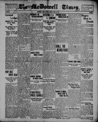 McDowell Times, Apr 20, 1917